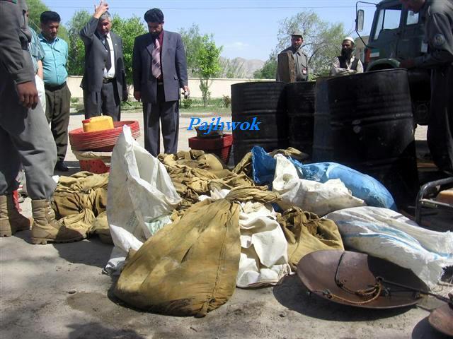 Heroin making labs destroyed in Badakhshan