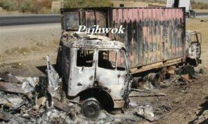 Insurgents torch 2 coal trucks in Samangan