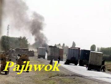 8 NATO supply trucks torched in Wardak