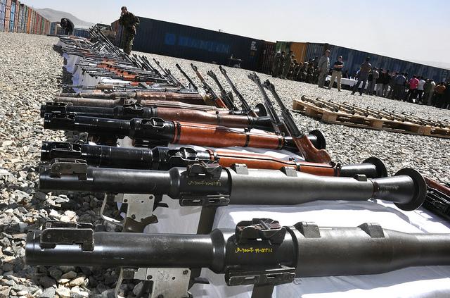 56 arms handed over to DIAG in Zabul