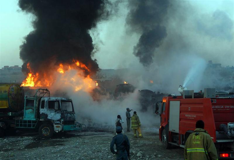 ISAF supply trucks torched in Balochistan