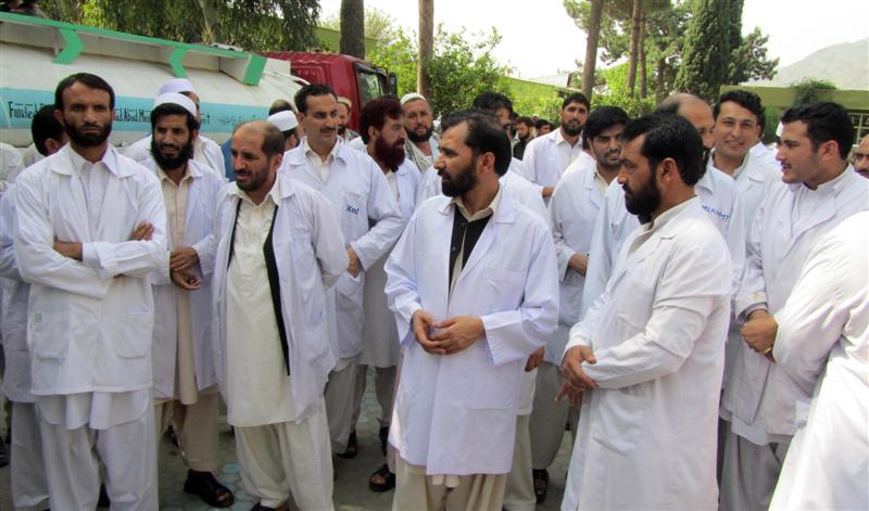 Faryab doctors stop seeing patients in protest