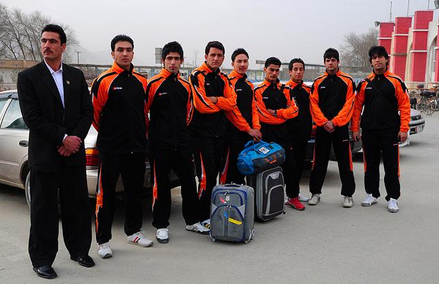 Afghans finish 3rd in handball event