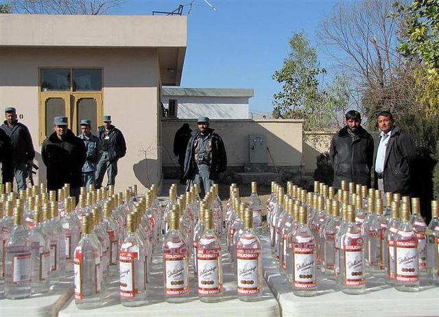 Alcohol, expired medicine destroyed in Kabul