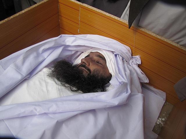 Dead body of former Taliban commander