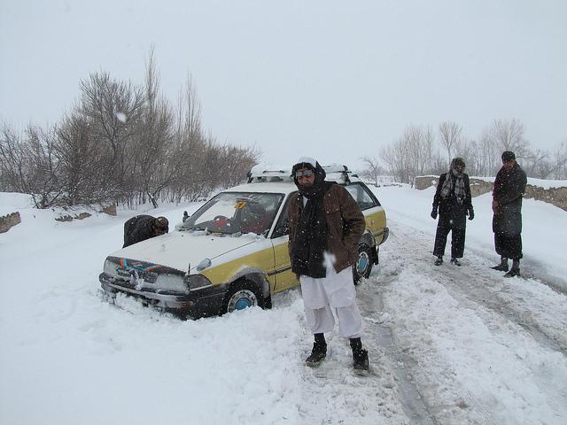 snowfall in Ghazni
