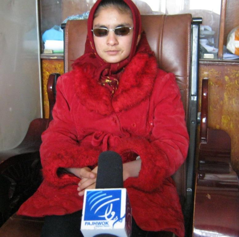 Blind girl in Herat