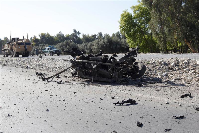 Civilian injured in suicide attack on ISAF convoy