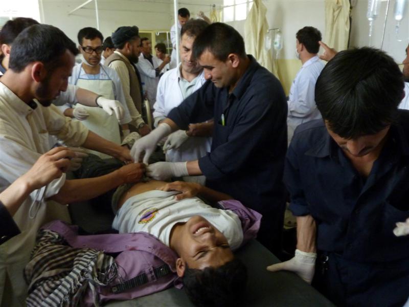 Anti-NATO protest resumes in Takhar; 5 injured