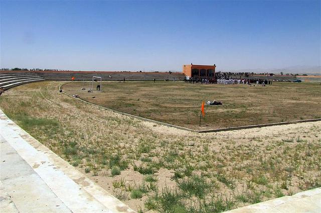 New football stadium opens in Ghazni