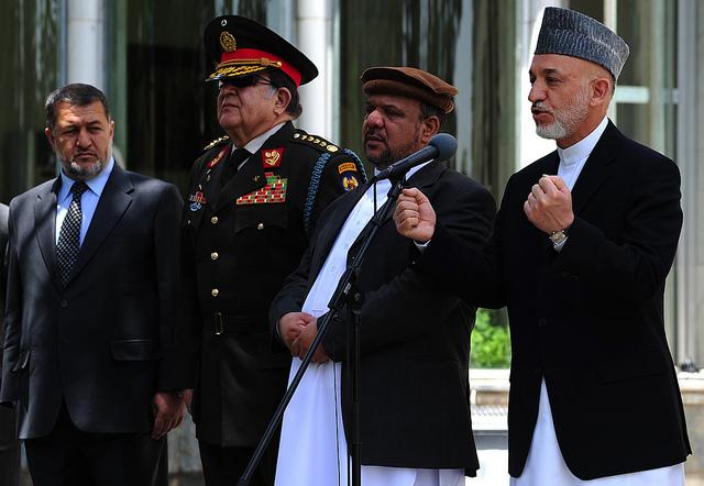 Afghans have to defend country: Karzai