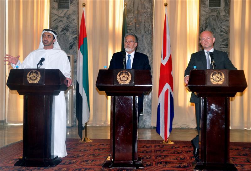 UK, UAE foreign ministers vow enduring assistance in Afghanistan visit