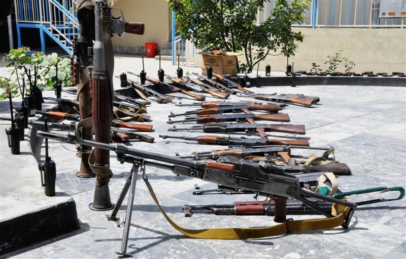 64 weapons surrendered to DIAG in Helmand
