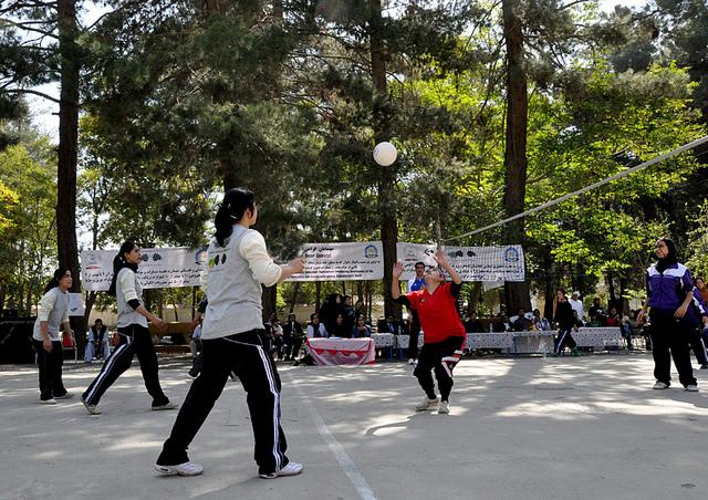 Kabul’s women spikers swing into action