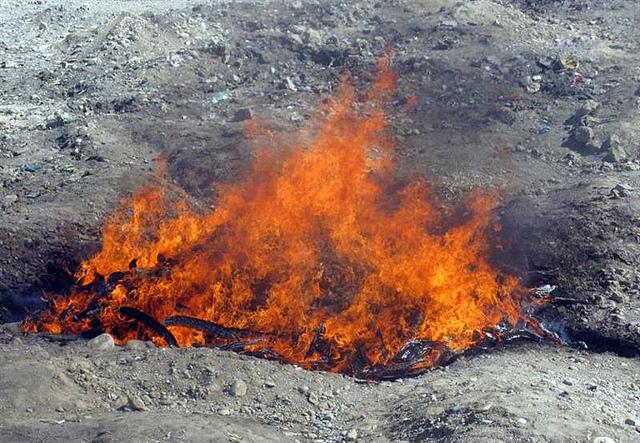 30 tonnes of narcotics torched in Kandahar
