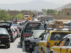 Protesting Char Asiab residents block road to Kabul