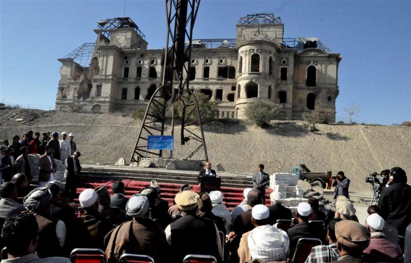 کارعملى بازسازى قصرهاى کابل در بهار ١٣٩٢ آغاز ميشود