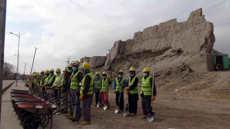 Cleanliness of historic Ghazni fort begins