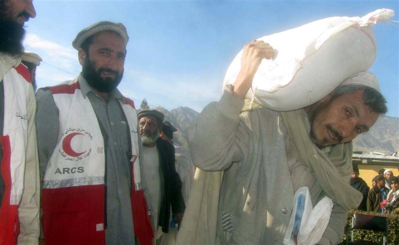 Food aid distributed in Paktika and Kunar