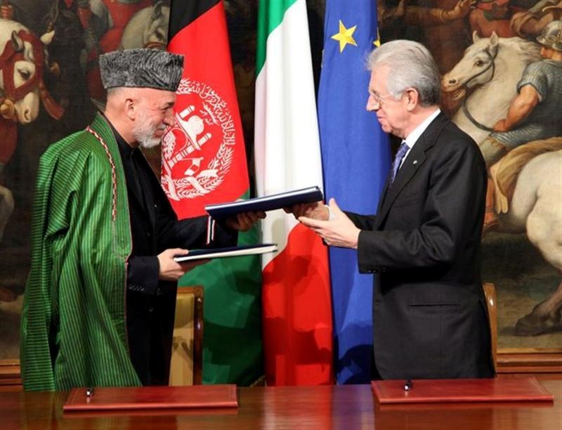 موافقتنامۀ همکاری های دراز مدت ستراتیژیک ميان افغانستان و ايتاليا به امضا رسيد