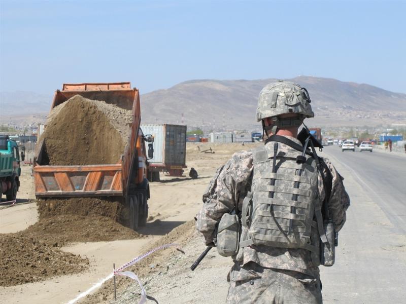 Ghazni road damaged a month after inauguration