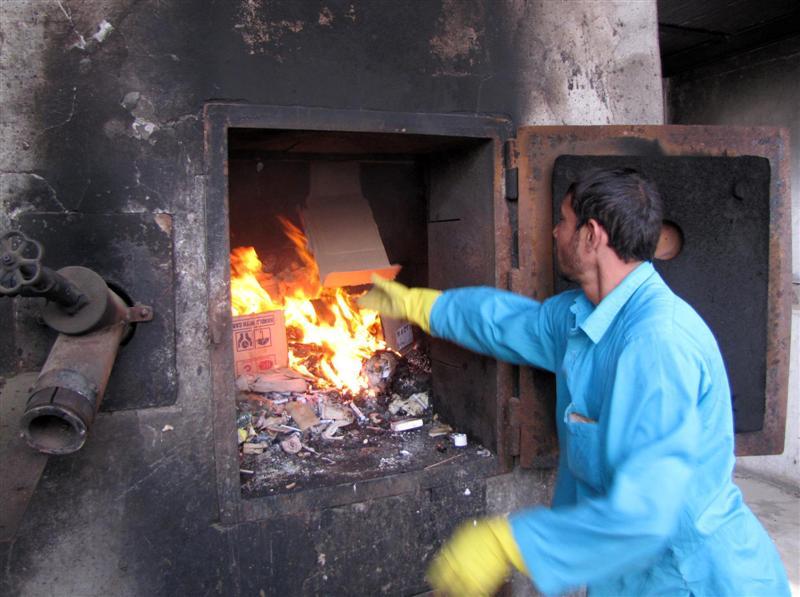 8 tonnes of expired medicine torched in Nangarhar