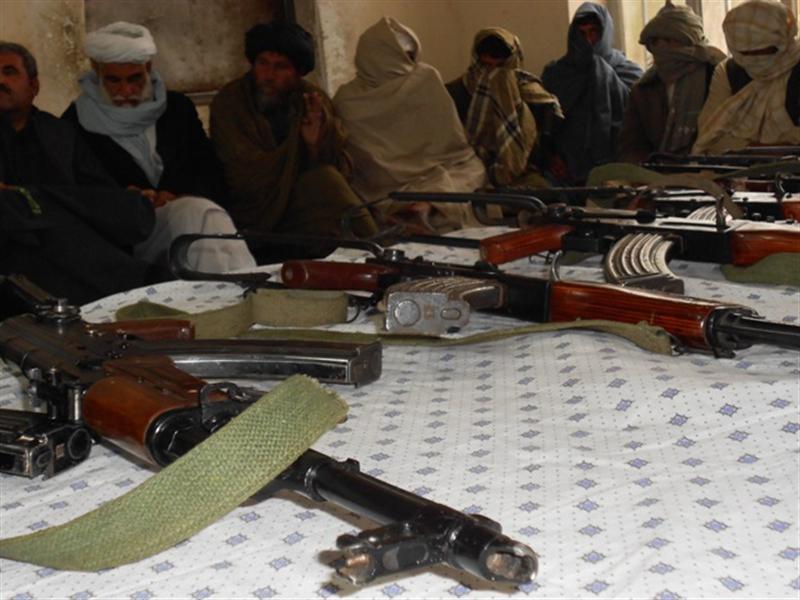 Militants surrender weapons, adopt peaceful life