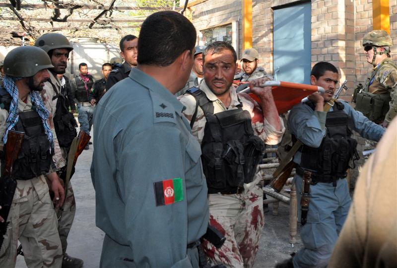 Multiple explosions, gunfire shake Kabul