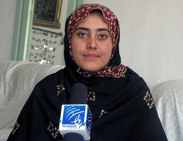 مريم درانۍ: راکړل شوې جايزه د خدمت پر مهال د قرباني شويو کندهارۍ مېرمنو ده