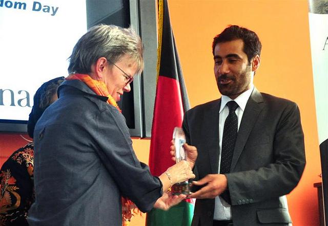 ١٥ خبرنگار جايزۀ آزادى بيان را بدست آورد