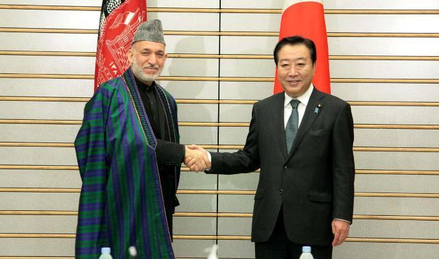 Karzai, Akihito confer on Tokyo conference