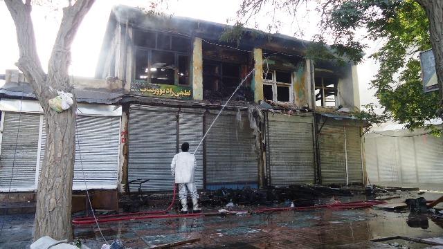 15 shops, house damaged in Parwan blaze