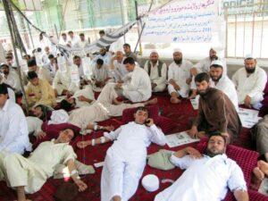 Striking car dealers fall unconscious