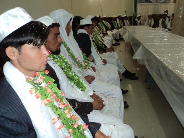 محفل عروسى ٢٣ جفت در کندز برپا شد