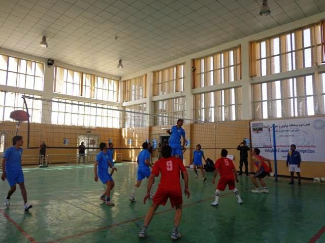 مسابقات والیبال درشهر کابل آغاز شد