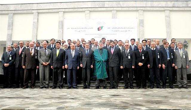 Hamid Karzai in a group photo
