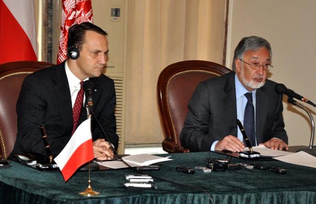 Afghan and Polish Foreign Affairs minister