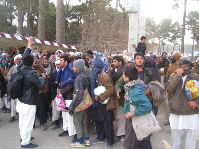 گدايان و کارگران در هرات مظاهره کردند