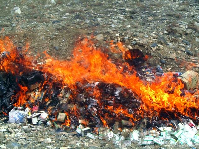 2 tonnes of expired medicines torched