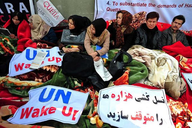 Hazara people on hunger strike
