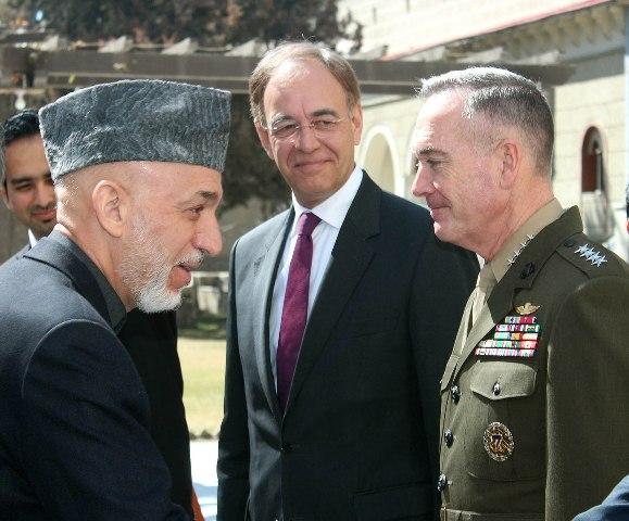 Karzai, Gen. Dunford discuss Bagram jail transfer