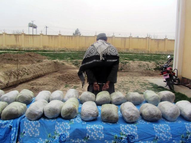 72 kg hashish seized in Shiberghan