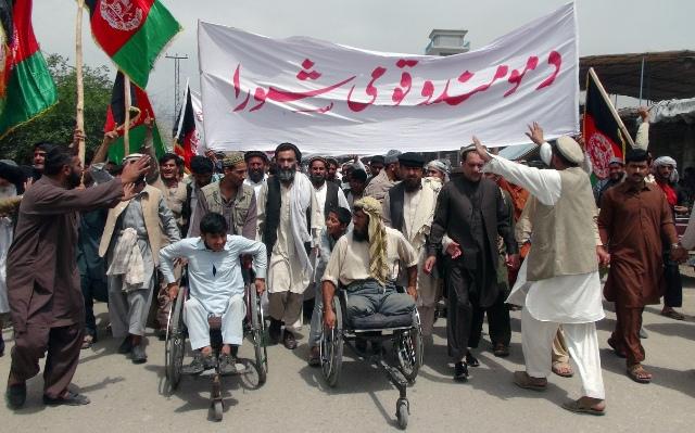 Protest against the governor in Nangarhar