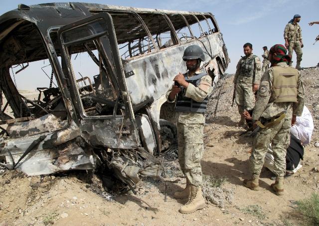 45 dead in Kandahar bus-tanker collision