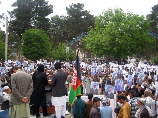 د هرات  د والي په پلوۍ لاريون وشو