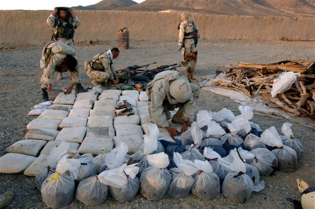 هرات او هلمند كې لسګونه كيلوګرامه نشه یی توکی نيول شوي