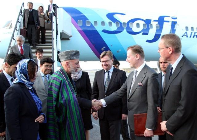 President Hamid Karzai in Finland