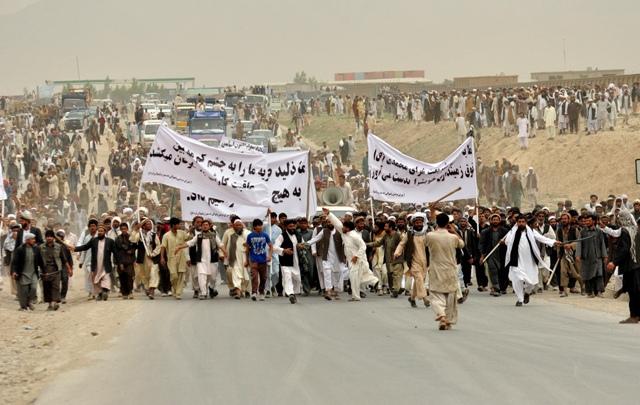 Protest against the Dahsabz town