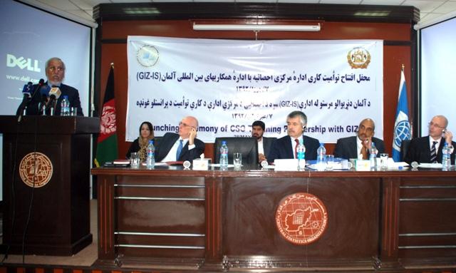 CSO head addresses a conference