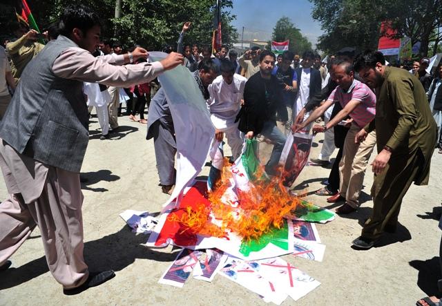 Anti-Iran protest staged in Kabul